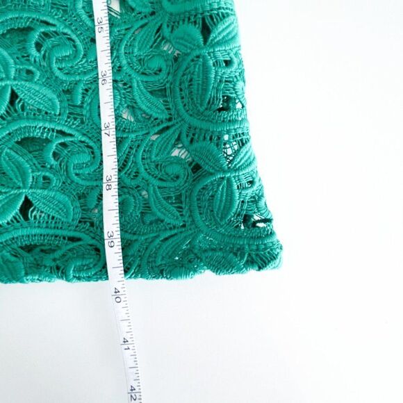 ZARA Guipure Lace Tube Midi Dress Flutter Cap Sleeves // size medium - Picture 5 of 11